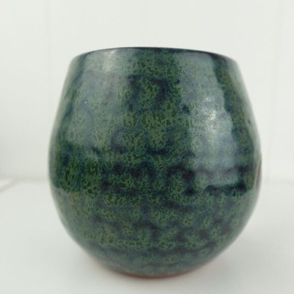 Studio Art Pottery Bird Cutout Candle Holder Signed by the Artist - Picture 4 of 7